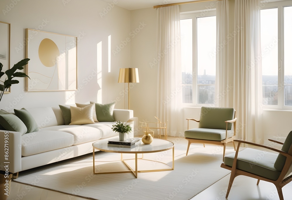 Photo interior modern design room 3d illustration Photo interior modern design room 3d illustration