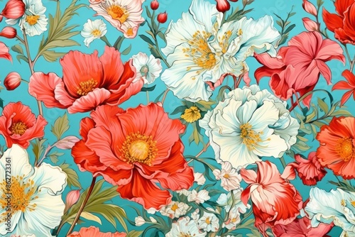 Hibicus flowers pattern backgrounds wallpaper petal. photo