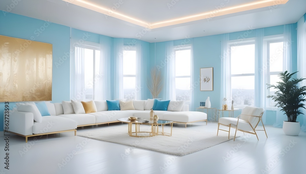Photo interior modern design room 3d illustration Photo interior modern design room 3d illustration
