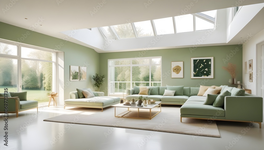 Photo interior modern design room 3d illustration Photo interior modern design room 3d illustration