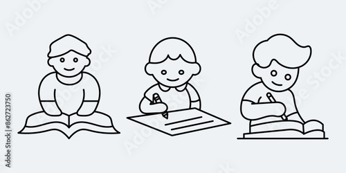 Kids development education icon vector design