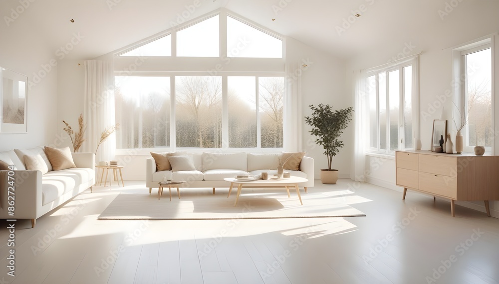 Photo interior modern design room 3d illustration Photo interior modern design room 3d illustration