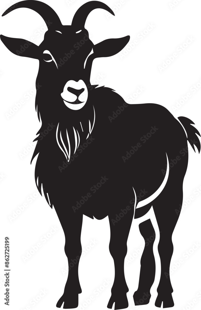 goat on a white background goat on a white background