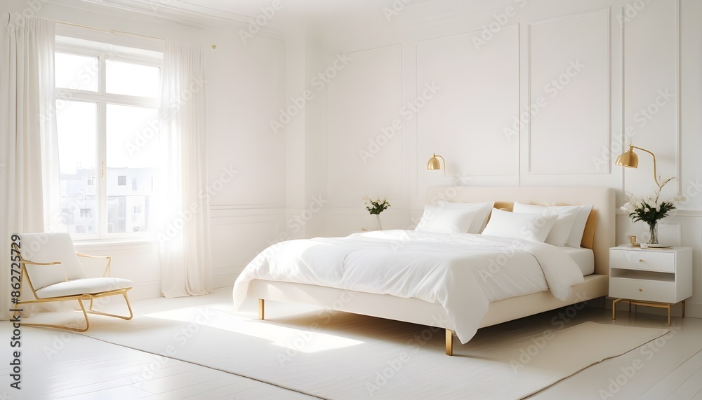Photo interior modern design room 3d illustration Photo interior modern design room 3d illustration