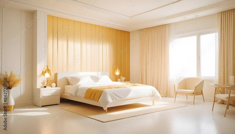Photo interior modern design room 3d illustration Photo interior modern design room 3d illustration