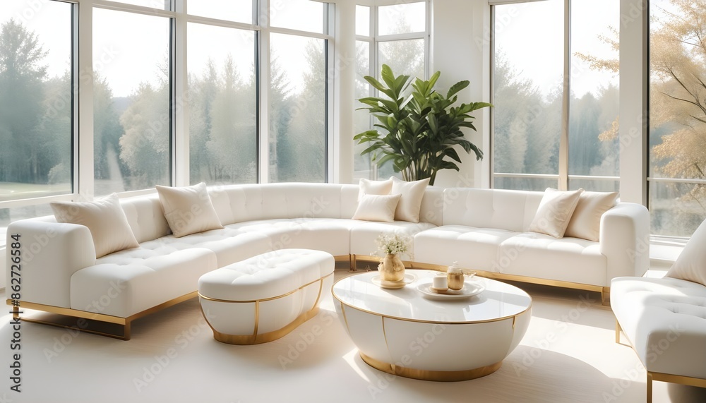 Photo interior modern design room 3d illustration Photo interior modern design room 3d illustration