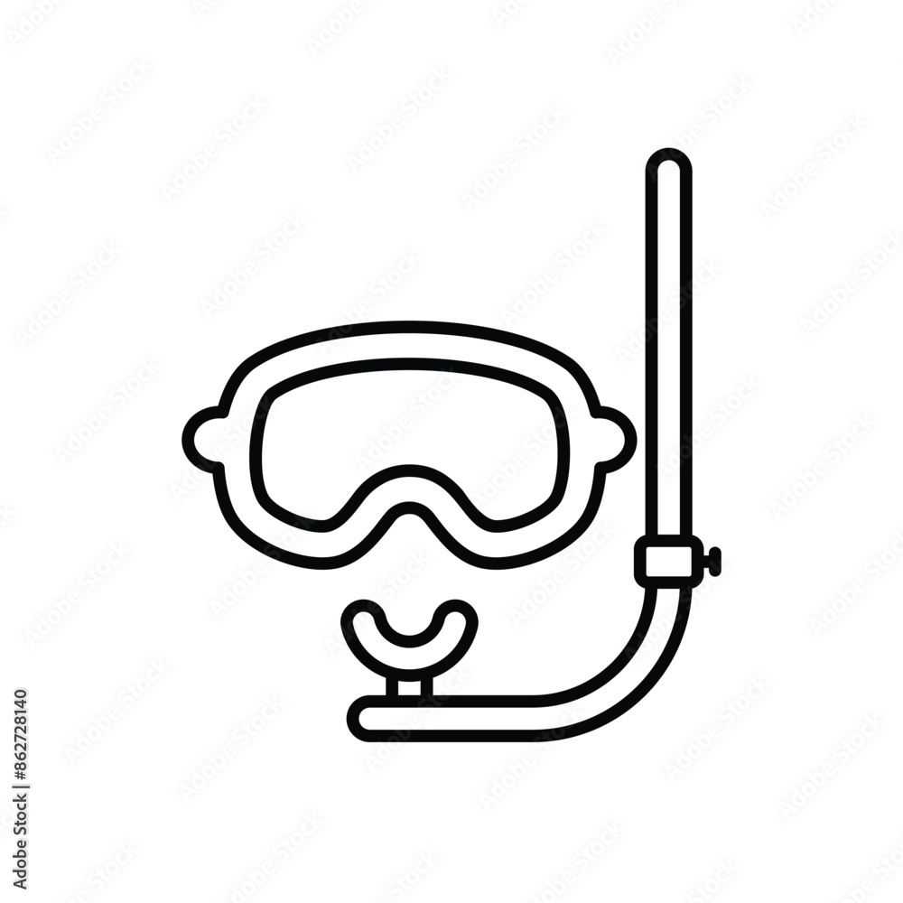 Snorkel vector icon Snorkel vector icon
