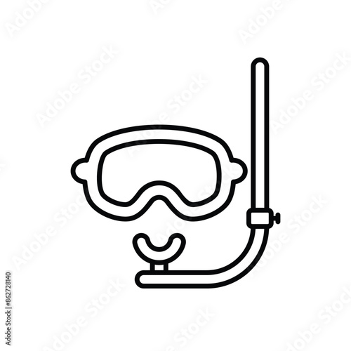 Snorkel vector icon