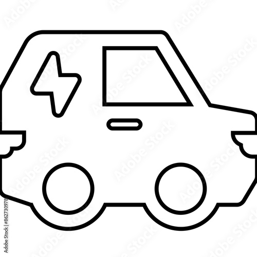 electric car icon