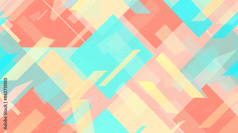 A soft pastel background with a few triangles in contrasting neon colors. The triangles overlap and intersect, creating a geometric puzzle with minimal elements. A soft pastel background with a few triangles in contrasting neon colors. The triangles overlap and intersect, creating a geometric puzzle with minimal elements.
