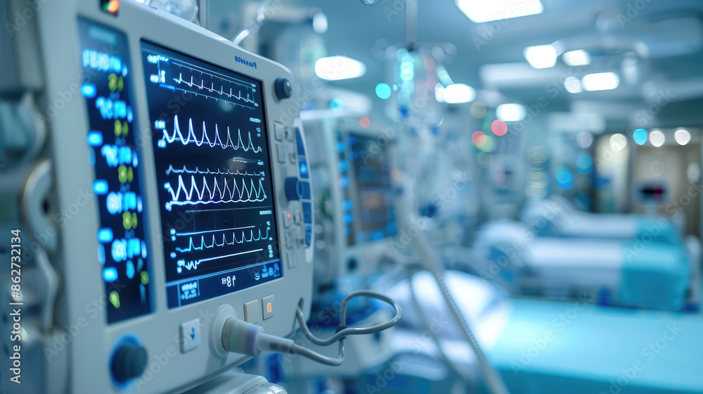 Smart medical devices monitoring patient health in realtime. Generative AI. Smart medical devices monitoring patient health in realtime. Generative AI.