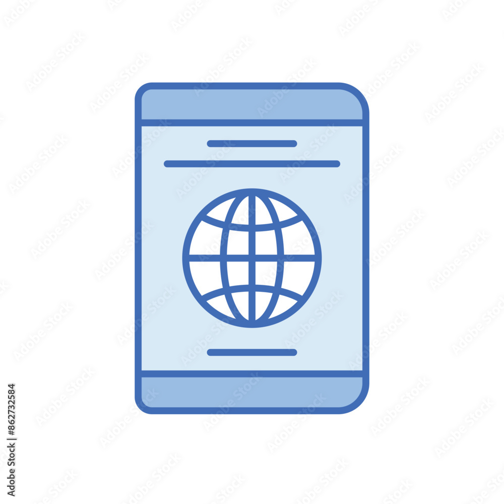 Passport vector icon Passport vector icon