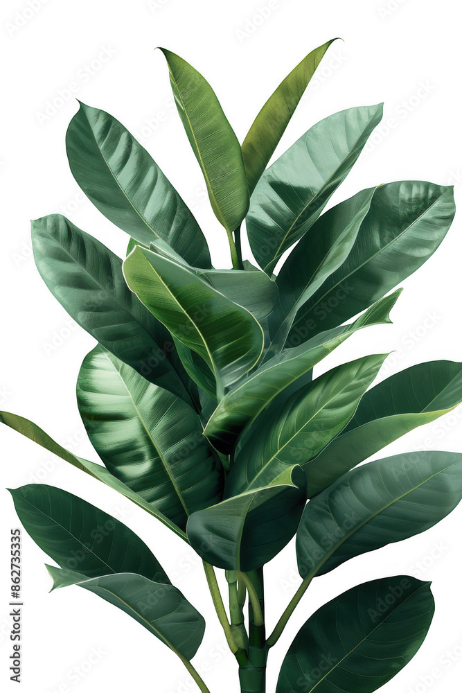Realistic Photograph of Lush Green Leaves Realistic Photograph of Lush Green Leaves
