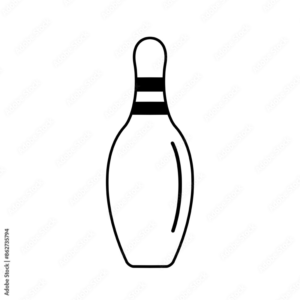 Bowling icon. Bowling icon vector illustration isolated on white background. Bowling icon. Bowling icon vector illustration isolated on white background.