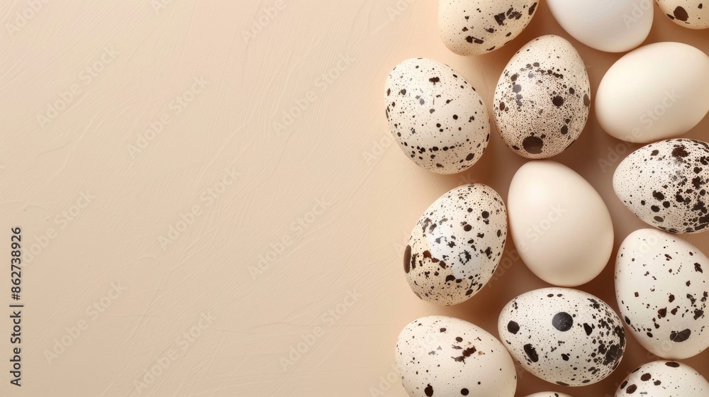 Obraz premium Speckled Quail Eggs