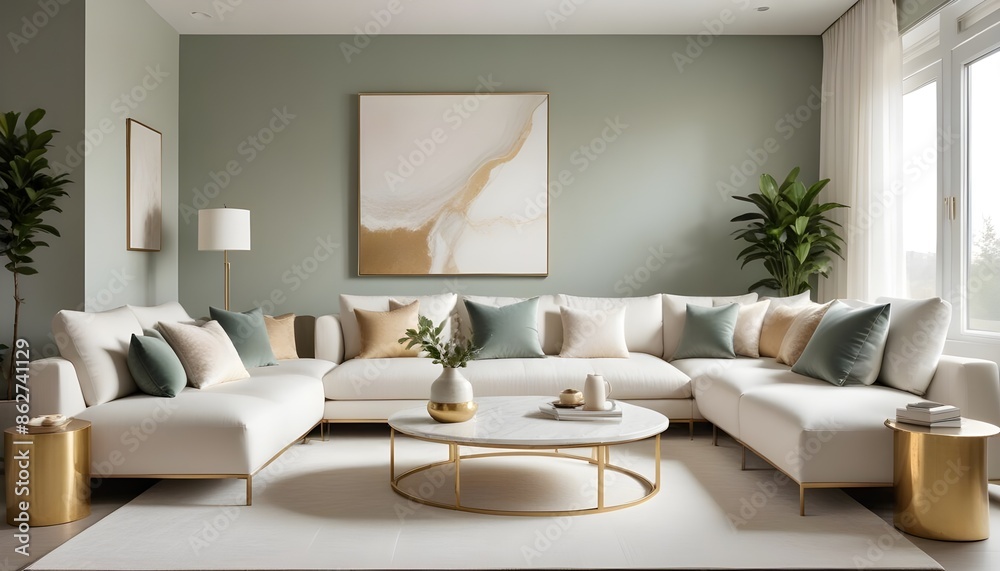 Photo interior modern design room 3d illustration Photo interior modern design room 3d illustration