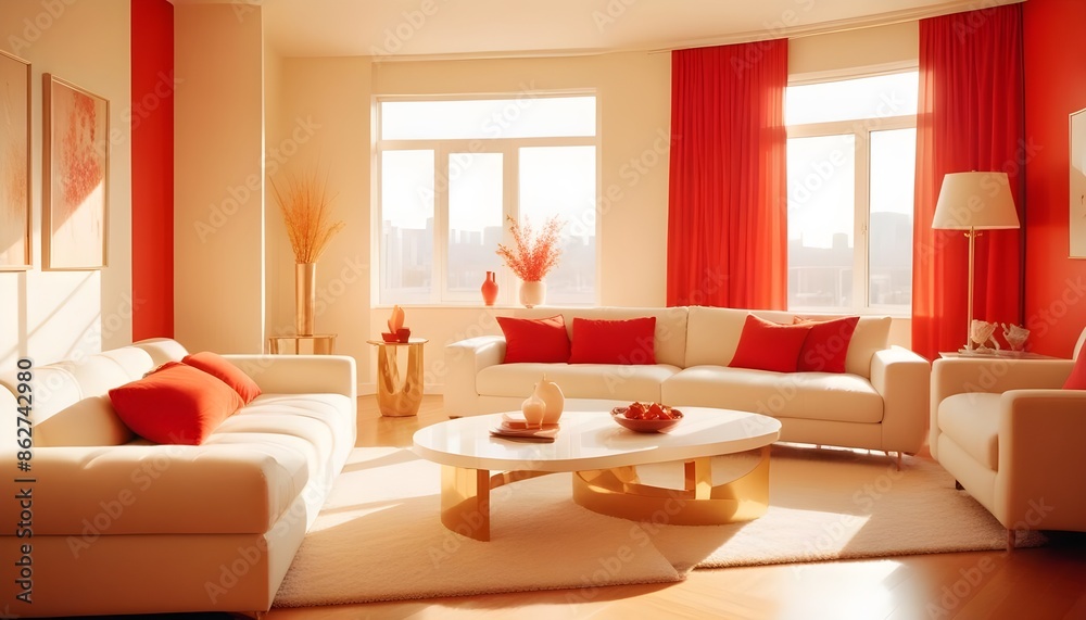 Photo interior modern design room 3d illustration Photo interior modern design room 3d illustration