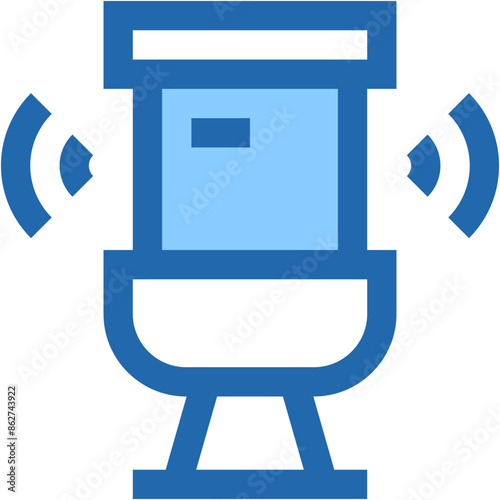 Vector Icon Toilet, smart home, signal, wc, bathroom