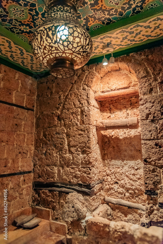 Ancient Arabian architectural building at Balad City of Jeddah, Saudi Arabia