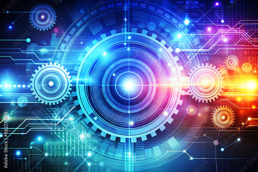 Abstract bright mechanical background Abstract bright mechanical background