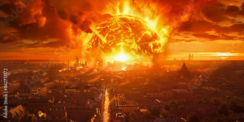 World collapse, doomsday scene