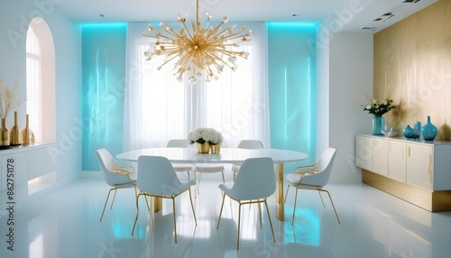 Photo interior modern design room 3d illustration