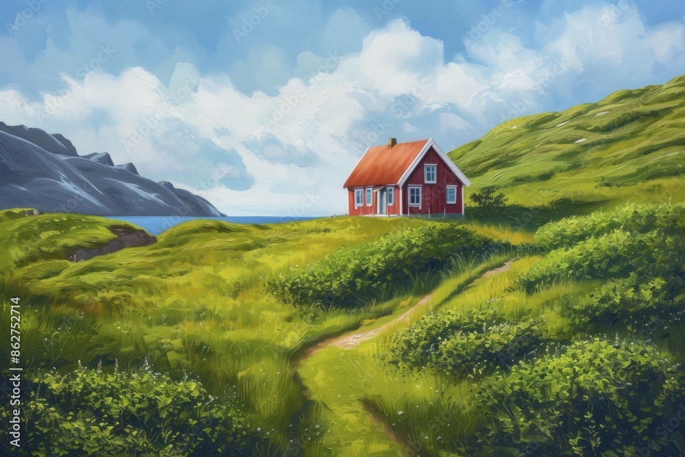 A quaint tiny house nature land architecture. A quaint tiny house nature land architecture.