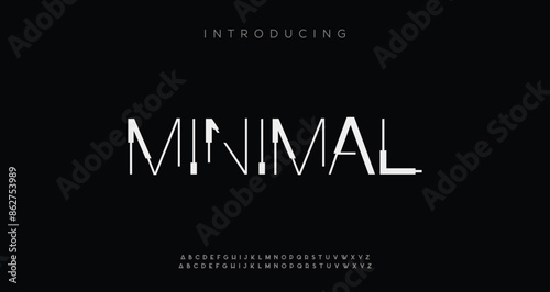 
futuristic Abstract technology  alphabet font. Creative modern bold typography vector Illustration design