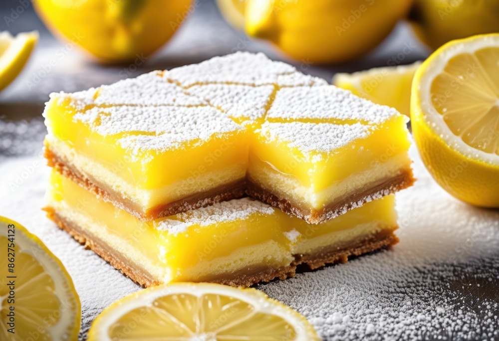 vibrant lemon bars zesty citrus flavor dusting powdered sugar, tangy, yellow, sweet, refreshing, baked, delicious, homemade, square, slices, treat, confectionery vibrant lemon bars zesty citrus flavor dusting powdered sugar, tangy, yellow, sweet, refreshing, baked, delicious, homemade, square, slices, treat, confectionery