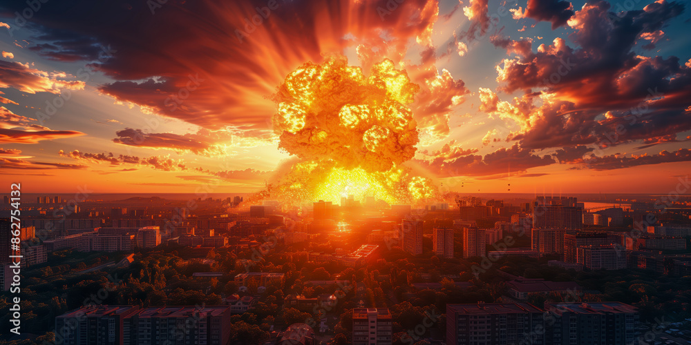Fototapeta premium World collapse, doomsday scene