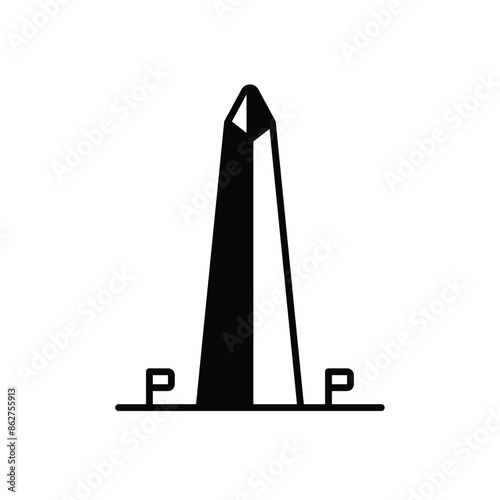 Washington Monument vector icon