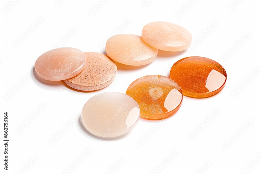 Innovative Dissolvable Vitamin Discs Isolated on White Background - Simple and Clean Design Highlighting Compact and Thin Features Innovative Dissolvable Vitamin Discs Isolated on White Background - Simple and Clean Design Highlighting Compact and Thin Features