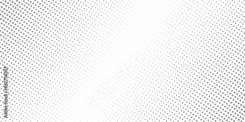 Halftone faded gradient texture. Grunge halftone grit background. White and black sand noise wallpaper. Retro pixilated vector backdrop