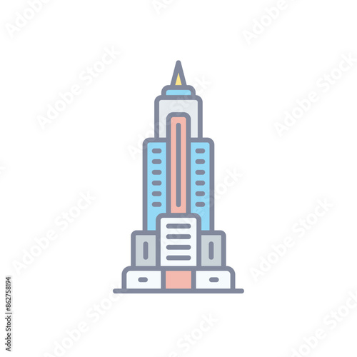 Empire State vector icon