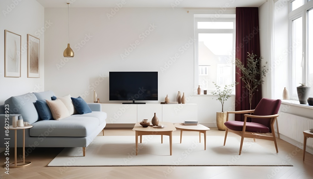 Photo interior modern design room 3d illustration Photo interior modern design room 3d illustration