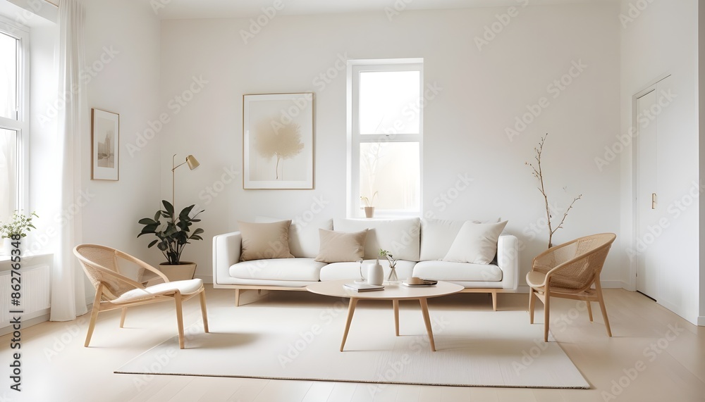 Photo interior modern design room 3d illustration Photo interior modern design room 3d illustration