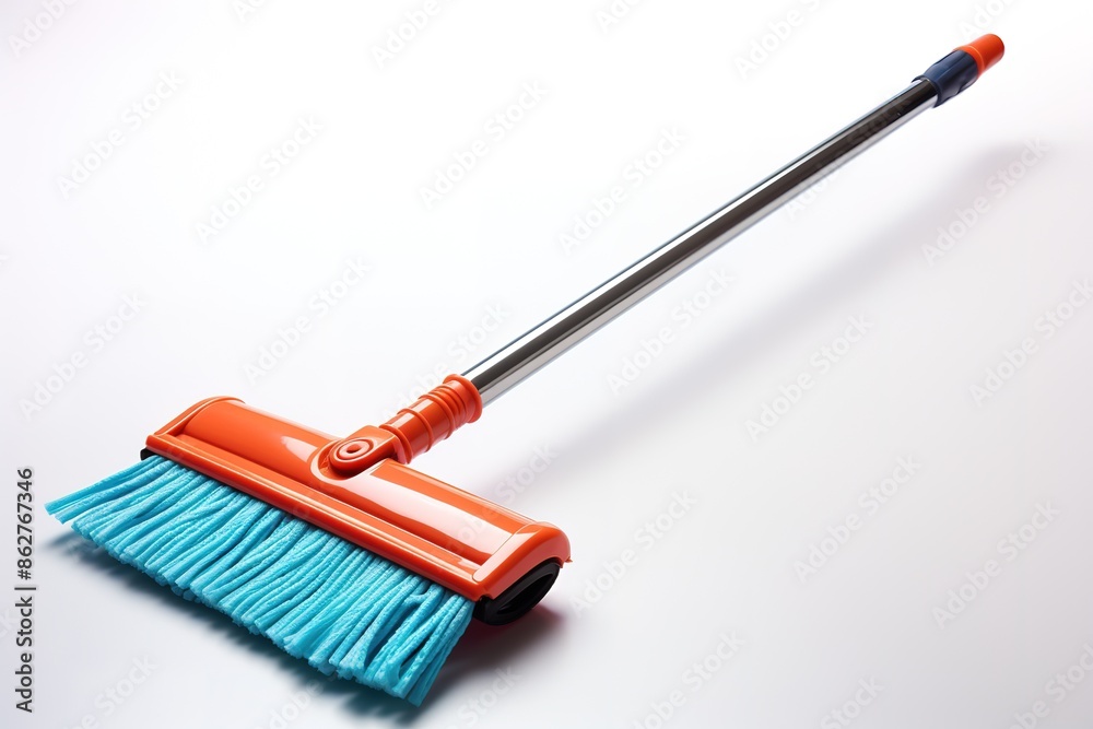 Broom vector illustration isolated on white background Broom vector illustration isolated on white background