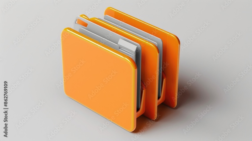 Orange Database Folder Icon with Grey accent for Operating System Folder Icons Orange Database Folder Icon with Grey accent for Operating System Folder Icons
