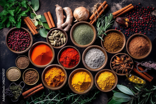 spices and herbs photo