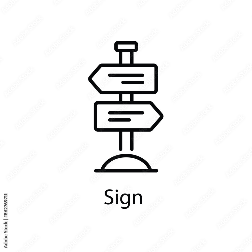 Sign vector icon Sign vector icon