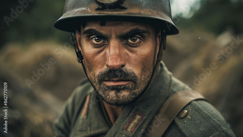 Italian WWI Soldier in Uniform