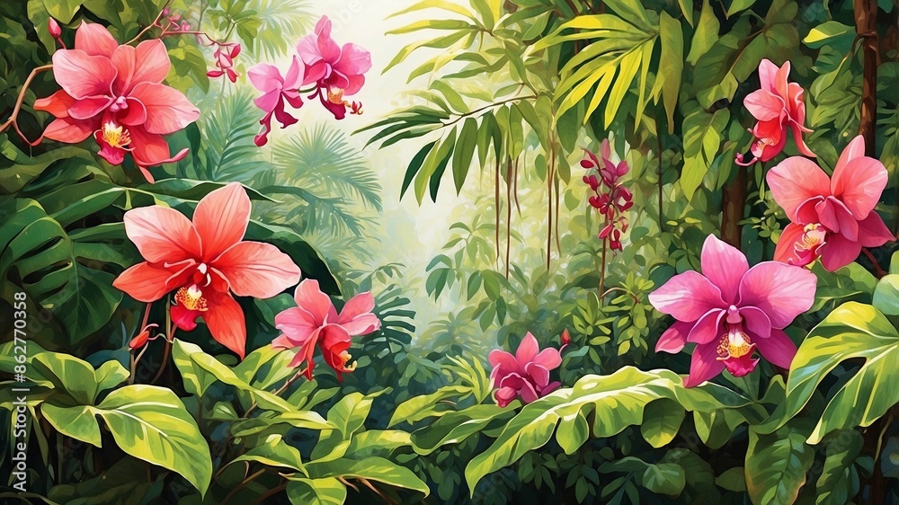 flowers in garden generative AI flowers in garden generative AI