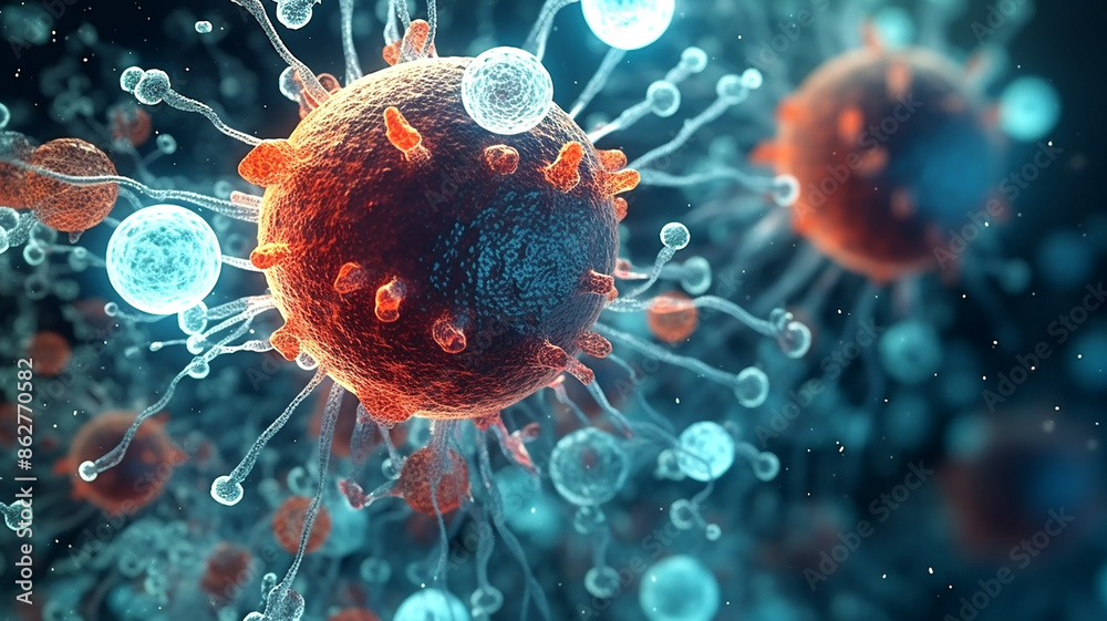 3d rendered illustration of a bacteria