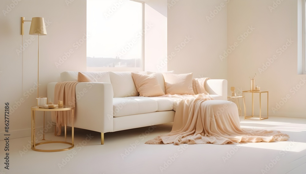 Photo interior modern design room 3d illustration Photo interior modern design room 3d illustration