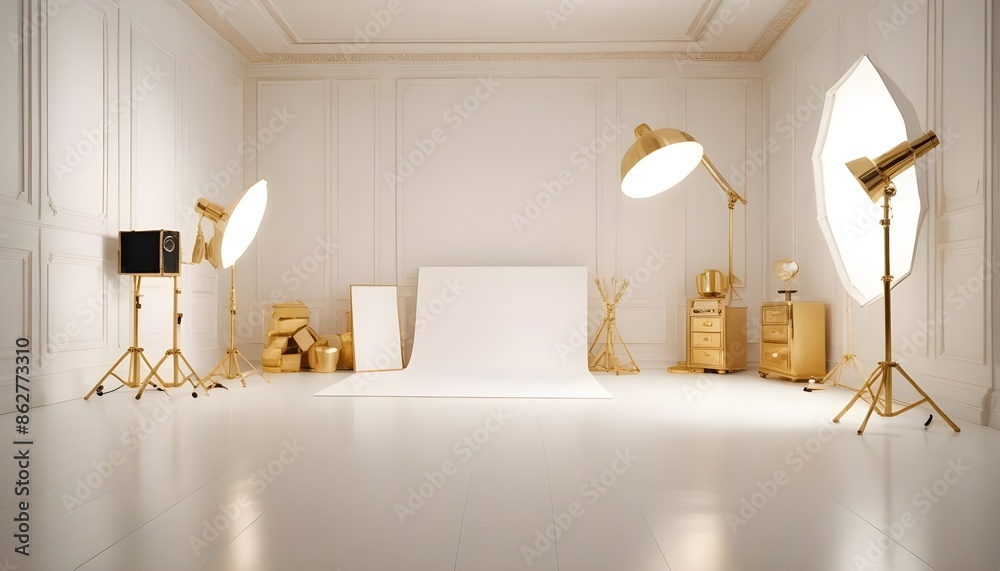 Photo interior modern design room 3d illustration Photo interior modern design room 3d illustration
