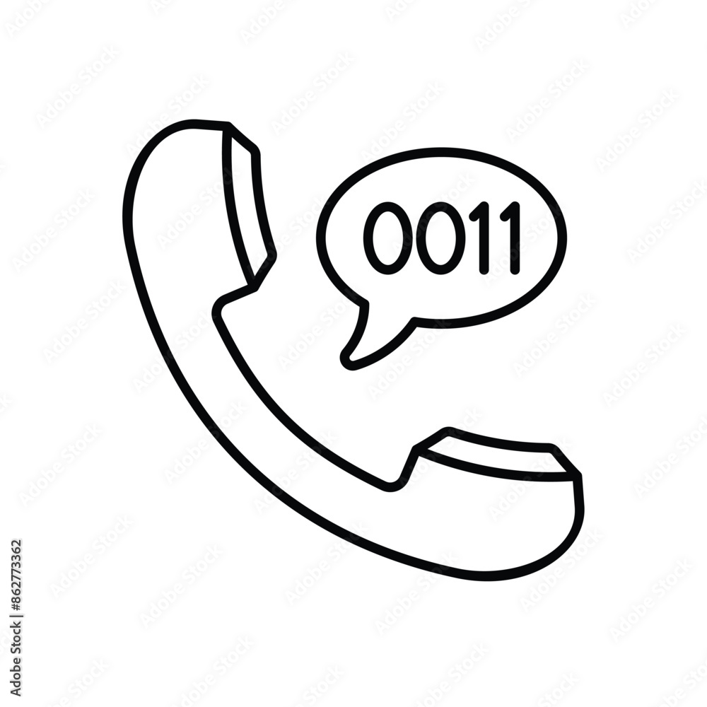 Dialing Code vector icon Dialing Code vector icon