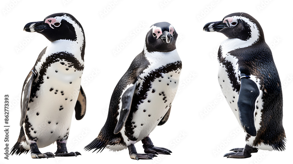 Fototapeta premium Penguin, transparent picture