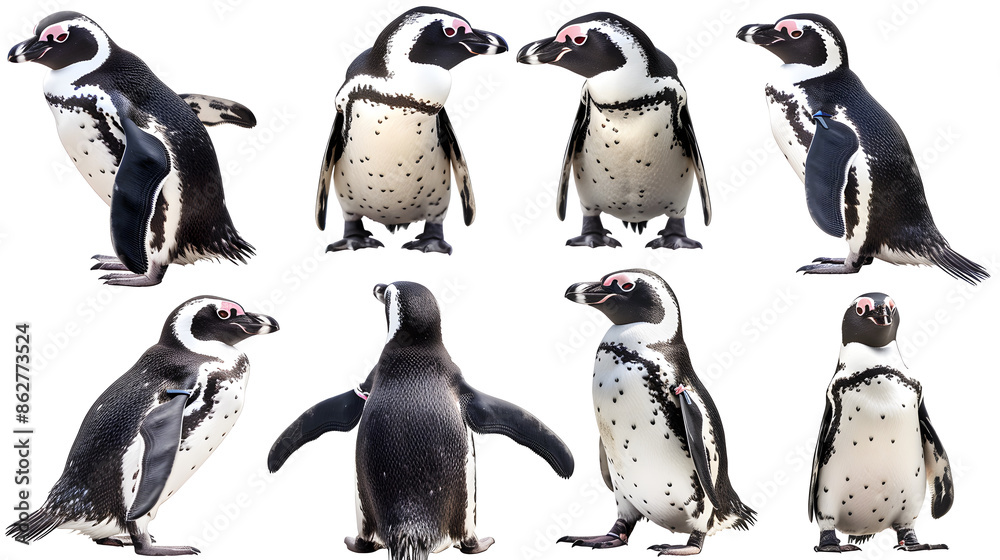 Naklejka premium Penguin, transparent picture
