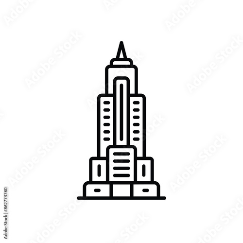 Empire State vector icon