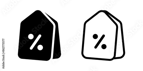 Price tag icon. Discount sign. flat illustration of vector icon on white background